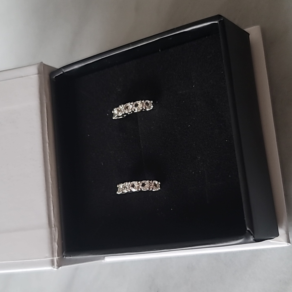 Small CZ Hoop Earrings